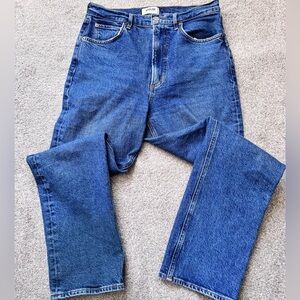 Women’s Agolde High Rise Denim Jeans Stovepipe Size 28x28 Straight Leg